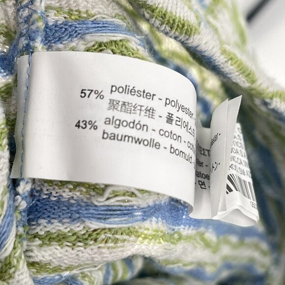 Zara Green Blue Knit Pull On Trouser Pants Sz Small - Picture 7 of 7